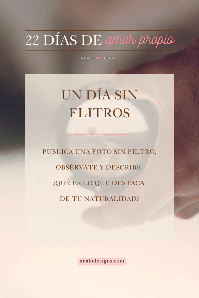 22 días de amor propio analodesigns