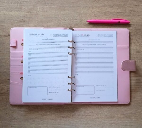 planifacion anual diaria y semanal agenda a5