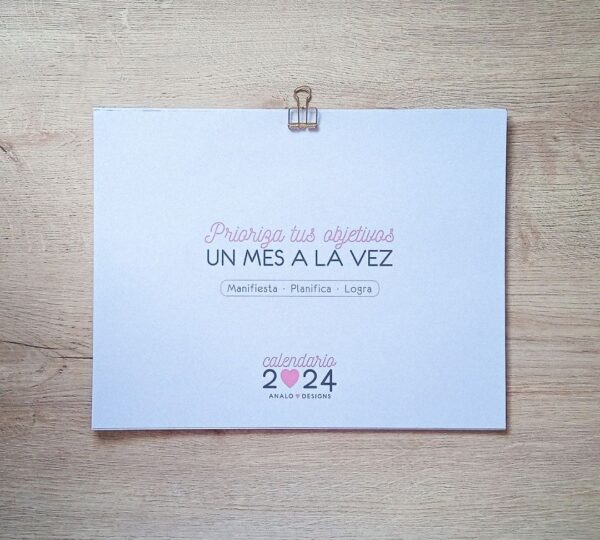 calendario planificador de pared 2024