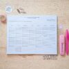 planifica tus tareas en un bloc de hojas semanales